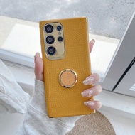 High-End Fashion Electroplated Shockproof Faux Crocodile Leather Magnetic Car Mount Phone Case, Comp