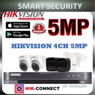 HIK Set F (4-ch) DVR | 5MP CCTV | HDD up to 4TB