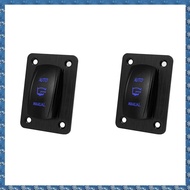 (WUSG) 2X 3Way Bilge Pump Rocker Switch Panel 4 Pin ON-Off-(ON) SPDT Auto/Manual Momentary Switch fo