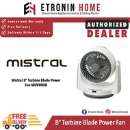 Mistral 8" Turbine Blade Power Fan MHV800R