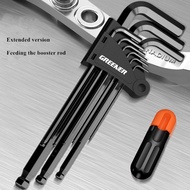 Greener Allen Key Set L Wrench Kit For Allen Screw 9PCS Long Arm Hex Key Set 1.5mm To 10mm