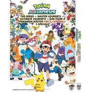 DVD Anime Pokemon Journeys: The Series+Master Journeys+Ultimate Journeys+Aim To Be A Pokemon Master 