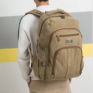 50L Thickened Canvas Backpack Men's Outdoor heavy duty Bagpack travel Strong Wear-Resistant Middle S