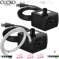 CUCKO 2Pcs Filters, 3W 80GPH Aquarium Pumps, Mini Aquarium Hydroponic Systems Fountain Pump