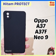 Case OPPO NEO 9 / A37 / A37F Black Matte Lentur Softcase Silikon HP Hitam Polos Karet Baby Skin - ME