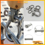 Heavy 304stainless Steel Dtype Screw Pin Galvanized Shackle Rust Resistant Hardware Outdoor Industry