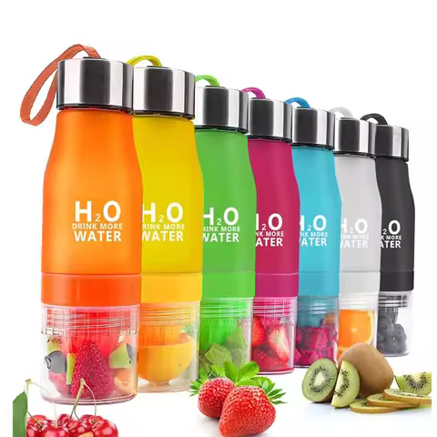 Water Bottle Sport Gourd Cup Fruit Infuser Juice H2O Lemon Leak Proof Travel Eco Friendly Bicycle Bo