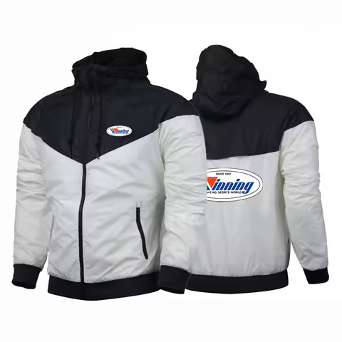 Winning Boxing 2024 New Men Printing Five-Color Windbreaker Spring and Autumn Harajuku Windbreaker Z