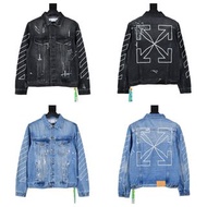 OFF WHITE C/O VIRGIL OW 22FW 刺繡箭頭牛仔夾克外套