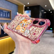 Compatiable with OPPO A40 A3X A2 A5 Pro A60 A18 A38 A57 4G A58 5G Chip n Dale Clear Plating Case Ant