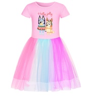 Bingo Bluey Cheska Ruffle dress for girls 3-14yrs old