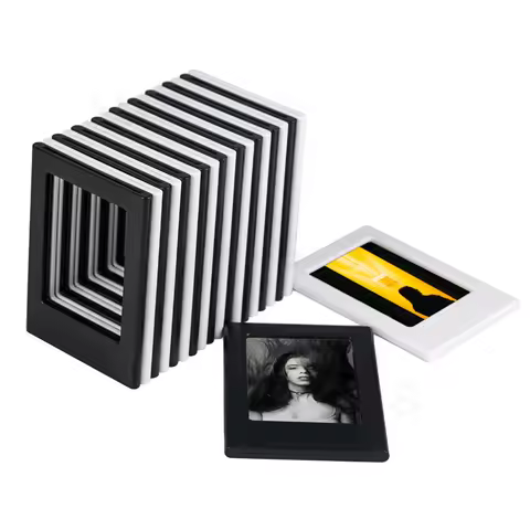 Magnetic Photo Picture Frame Black and White for Fridge Refrigera for Instax Mini 40/12/11/9/8/7/SE/