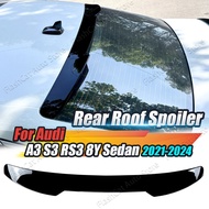 A3 8Y Rear Roof Spoiler Trunk Lip Tail Wing Trunk Middle Mid Spoiler Body Kit For Audi A3 8Y S3 RS3 