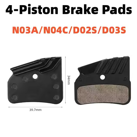 MTB Bicycle 4-Piston Metal Ceramic Brake Pads N03A N04C D02S D03S for Shimano SLX XT XTR Series BR-M