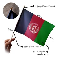 Afghanistan Country Mini Hand Flag Small 14x20 cm - Parade & Festival Accessories - Evoke Apparel