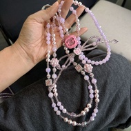 Creative Diagonal Long Chain Heidi's Home diy Beaded Mobile Phone Chain Accessories Bag Ornaments