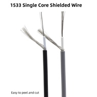 1533 Single core shielded wire 32 30 28 24AWG tinned copper wire wrapped shielded signal wire audio 