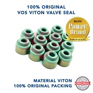 Original VOS Viton Viton Valve Seal (12 Pieces) Saga Iswara 12V / Satria 1.3 1.5 / Wira 1.3 1.5