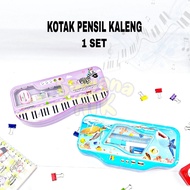 Pencil Case Funcy Motif Tin Pencil Case Set Cute Funcy Tin Pencil Case
