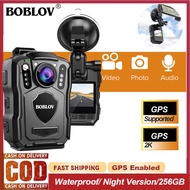 ตัวกล้อง M5 Body Camera BOBLOV พร้อมระบบจีพีเอส2K 1440P IP67กันน้ำกระเป๋าตำรวจกล้องจิ๋วมีการมองเห็นไ