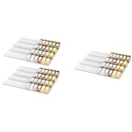 Expandable Spice Drawer Organizer Adjustable Clear Acrylic Spice Rack for Drawer for Kitchen Spice O