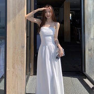 Summer Slim Fit Long Dress Womens Vacation Style off Shoulder Gown A-Line Silhouette One Shoulder Sl