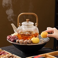 忆壶茶围炉煮茶家用室内一套烤茶煮茶器煮茶炉整套电陶炉烧水壶玻璃壶