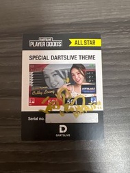 Dartslive Player Goods 主題卡，Cathy Leung親簽