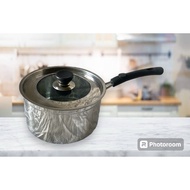 18cm Stainless Steel Sauce Pot with Lid/ Long Handle Pot/ Cookware Maggie Pot