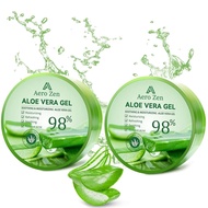 Organic Al Vera Gel for Face Made within 12 Hours of Harvest, 98% Pure Al Vera Gel for , Scalp, & Ha