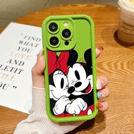 Cute Mickey Minnie Case For OPPO A7 A12S F11 A9X A94 A79 A80 A57 A77 A5S Reno 4F 5F 7Z 8Z A53 A33 A3