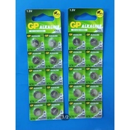 10 PIECES.Gp Alkaline A76 (Lr44)Button Cell Battery