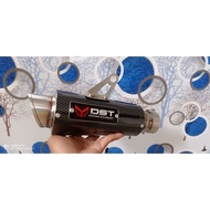 Original DST racing carbon Exhaust full Stainless Exhaust racing universal intel 50mm