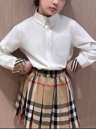 Burberry Kids Girl Shirt 100-160cm 女童裝 長袖衫 格子@celefashion interview 面試衫