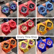 G.SK BG GA110 Couple Watches Jam Tangan Lelaki Wanita Perempuan Unisex Murah Ga100 Merah Hitam G Vir