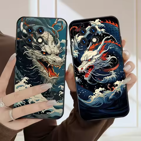 Sea White Dragon For OnePlus 8 9 11 12 13 10 Pro 9RT 8T 12R Ace 3 5 2V Nord CE 2 4 Lite N20 SE N30 N