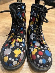 Dr Martens Doc Black Splat Polka Dot Delaney