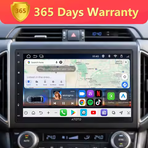 7 inch Android 15 Double Din Car Stereo 4G Sim Online FM/AM SS Radio Bluetooth CarPlay Screen Auto M