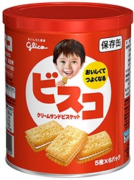 glico格力高 Bisco必思可 乳酸菌夾心餅乾 牛奶味 長期保存