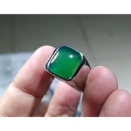Green calsedony green ring Garut top HQ
