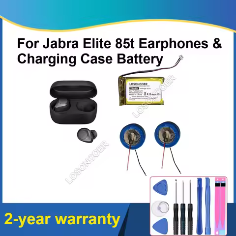 For Jabra Elite 7 Pro 85t Active 65t 75t 1254 620mah Earphones & Charging Case Box Battery 450mah 62