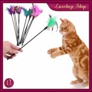 LB - Cat Stick Toy Feather Bell Stick Cat Stick Toy Bell Feather Stick Pet Cat Toys Bell R538