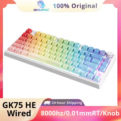 Skyloong GK75 HE Gaming keyboard Mag switch RT0.01mm Rapid Trigger TKL Wired Keyboard 8KHz Polling R
