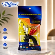 3 in 3 AV-003 1.5M RCA Jack Aux Cable / TV Audio Video Cable3m DVD/ 3 to 3 Speaker/ 150CM 300CM/