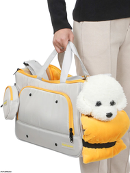 D✔§Pet Travel Carrying Bag Crossbody Bag Portable Puppy Pet Bag Handbag with Adjustable Shoulder Str