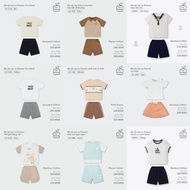 LAPOMME 2025 - Set short sleeve La Pomme Sweet Dream - LF09A -6M 9M 12M 18M 3Y 4Y 5Y- NV.T10B