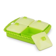 HIJAU 4 PCS GREEN BTS 2024-4 H SQUARE LID BASE