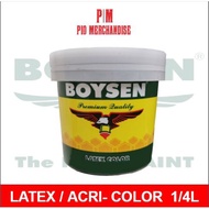 ۩❈﹉BOYSEN Latex Paint - 250ml (Acri-Color. Acrylic use for concrete. cements, and paint art 1/4L)