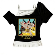 Dandadan Crop Top - Vintage Summer Streetwear Gyaru Style