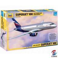 ZVEZDA 7009 1/144 Sukhoi Super Jet 100 Passenger Aircraft Model Kit